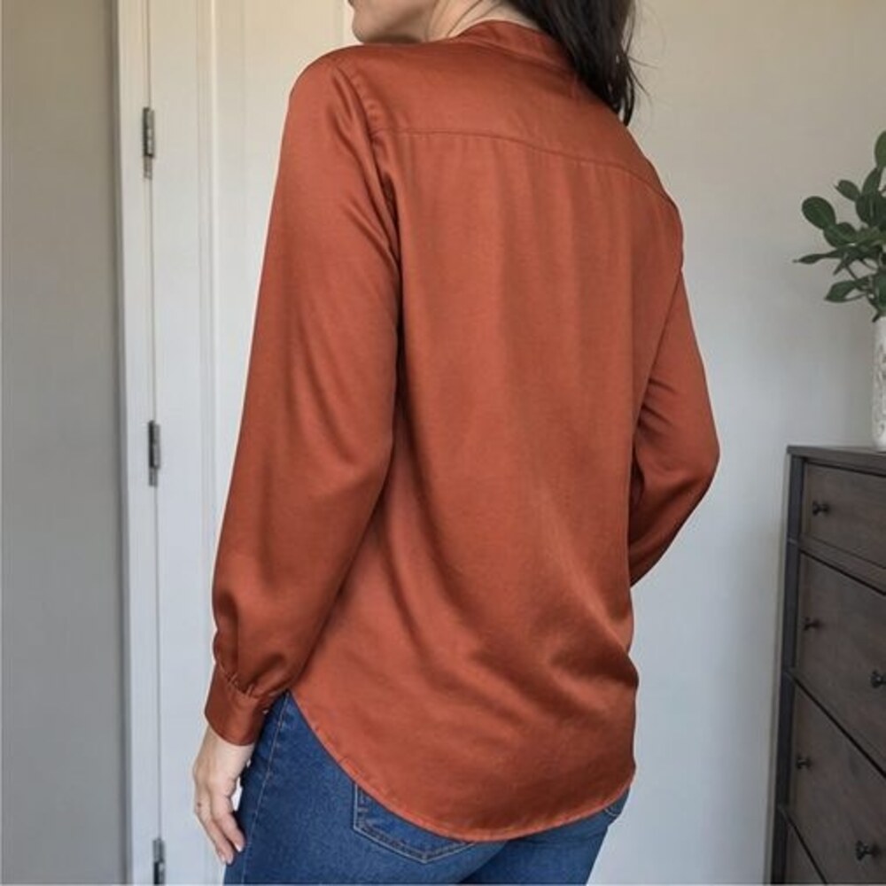 Rust Tunic Blouse - Picture 3 of 6